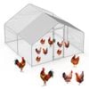 Advwin Chicken Coop Run Large Metal Chicken Pen Outdoor