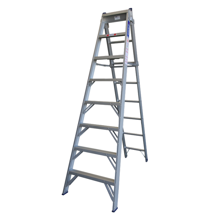 INDALEX 2.4m-4.1m Industrial Aluminium 150KG Pro Series Combination Ladder
