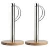 2PK Ecology Provisions Acacia Paper Towel/Tissue Holder - Natural