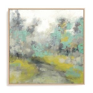 Artey | Pastel Walk II - Framed Canvas - Natural Frame - 84 x 84cm