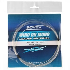 Rovex Wind On Monofilament Fishing Leader 10m 100lb