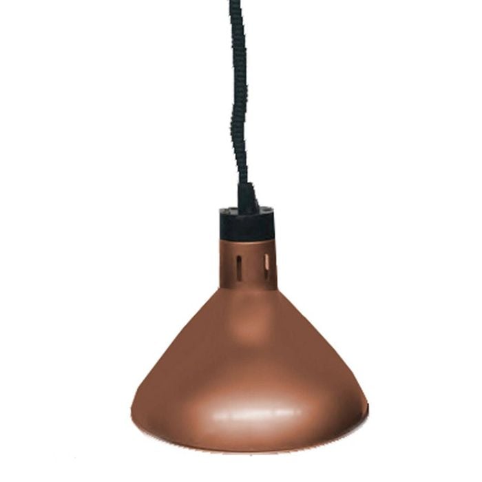 F.e.d Pull Down Heat Lamp Antique Copper 270mm Round  - Heat Lamps (hywbl09)