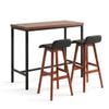Artiss 3pcs Bar Table And Stools Set Dining Desk Kitchen Chairs Cafe Pub Wood
