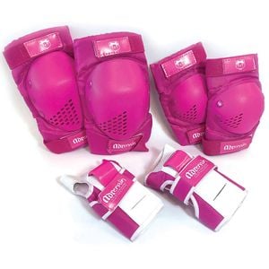 6pc Adrenalin Skate Protection Youth L Pink 10-15y