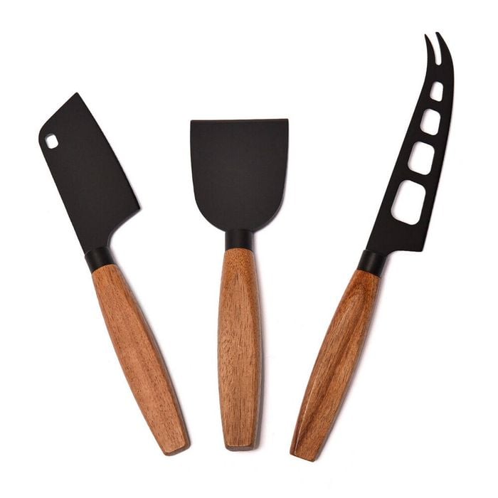 3pc St. Claire Cheese Knife Set Food Preparation Wooden Kitchen Utensils