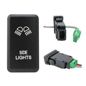 Switch Boss Greenl LED Push Switch fits Toyota Hilux (2005-2015) 120 Series (2003-2009) - Side Lights