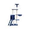 YES4PETS 138cm Cat Scratching Post Tree Post House Tower with Ladder-Blue