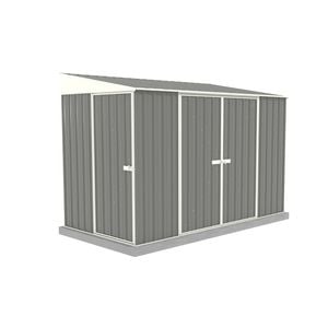 Absco Sheds 1.52 x 3.0 x 2.06m Woodland Grey Narrow Triple Door Garden Shed