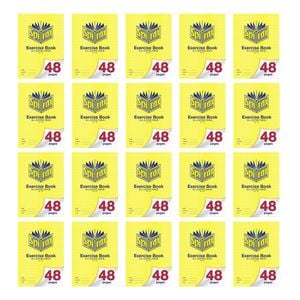 20x Spirax 101 Exercise Book A4 Notebook 48 Pages 9mm Dotted Thirds Yellow