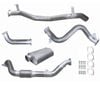 Ignite Exhausts Turbo Back For Toyota Landcruiser 79 Series V8 S/cab 3" No Cat With Muffler Raw Aluminised Steel