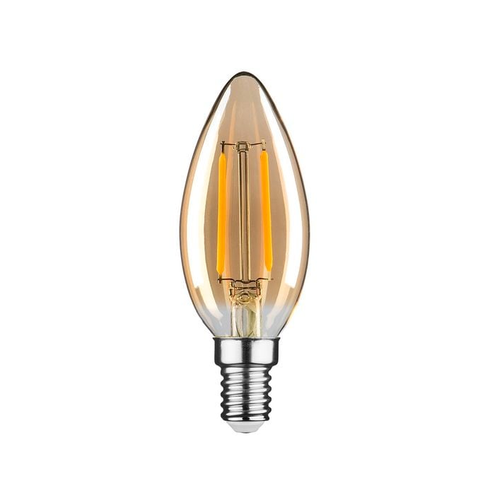 Luce Bella 2W 230lm Warm White Amber Candle LED SES Globe