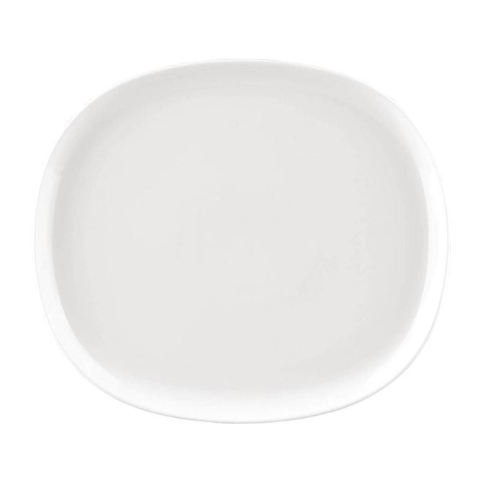 Sango Ora Oval Couple Plates White 285x250mm 6 Pack