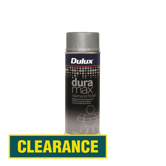 Dulux 300g Duramax Silver Diamond Finish Spray Paint