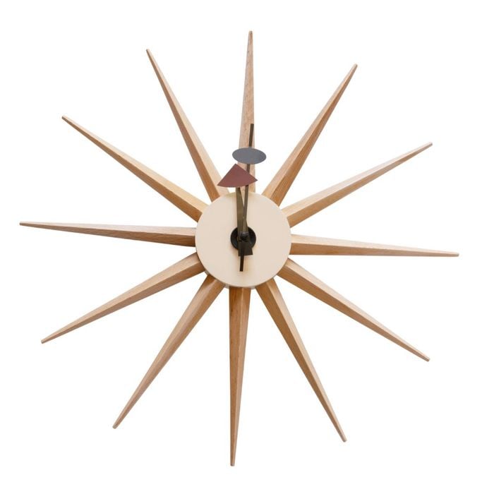 Sk Designer Living | Replica George Nelson Sunburst Clock - Natural