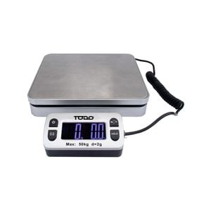 TODO 50Kg Digital Postal Scale Stainless Steel Weigh Plate 2g Graduation