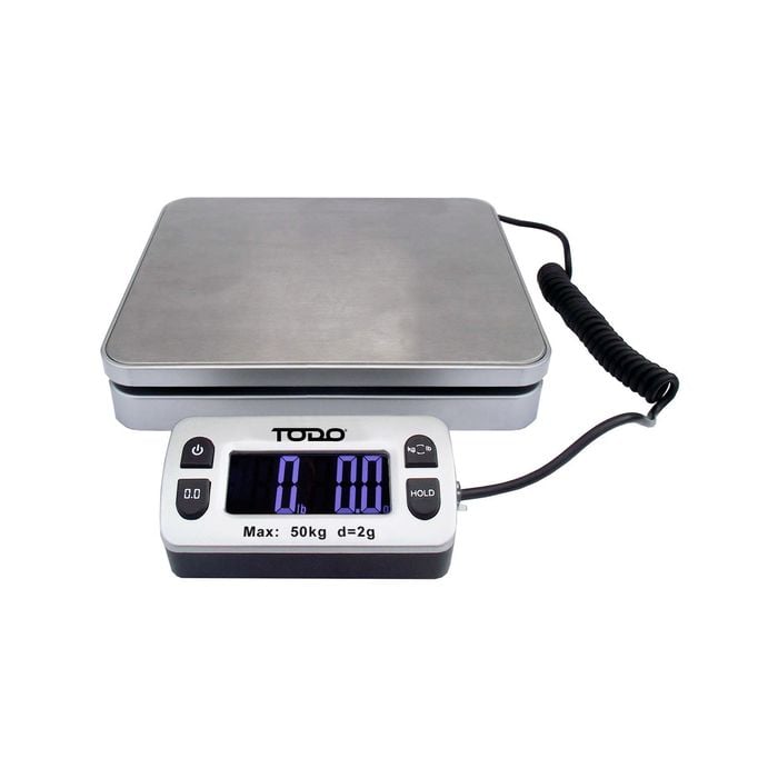 TODO 50Kg Digital Postal Scale Stainless Steel Weigh Plate 2g Graduation