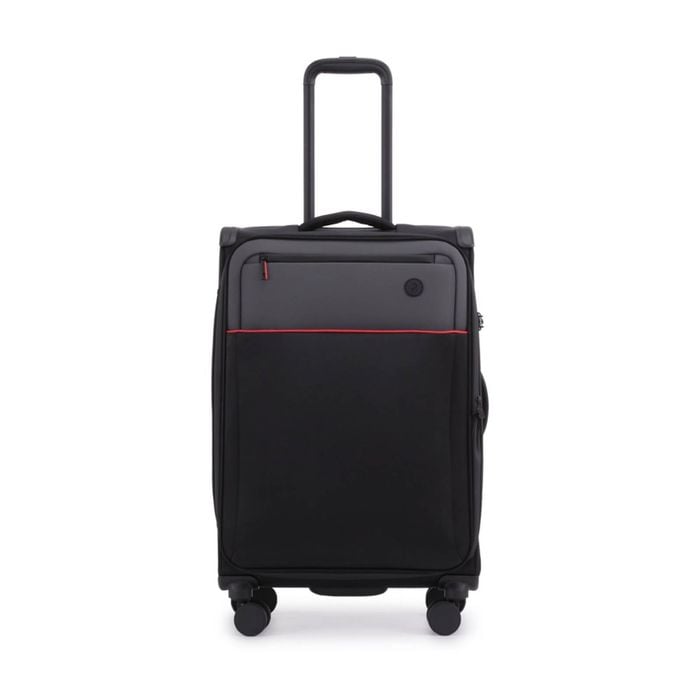 Paklite Outline Medium Travel Luggage Spinner Wheels Suitcase 73l Black/red