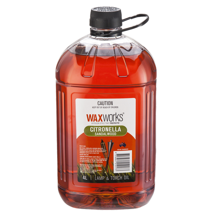 Waxworks 4L Citronella And Sandlewood Oil