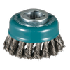 Makita X-LOCK 80mm Knot Steel Wire Cup Brush