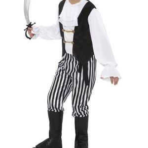 Pirate Captain Boys Fancy Dress Costume - Small
