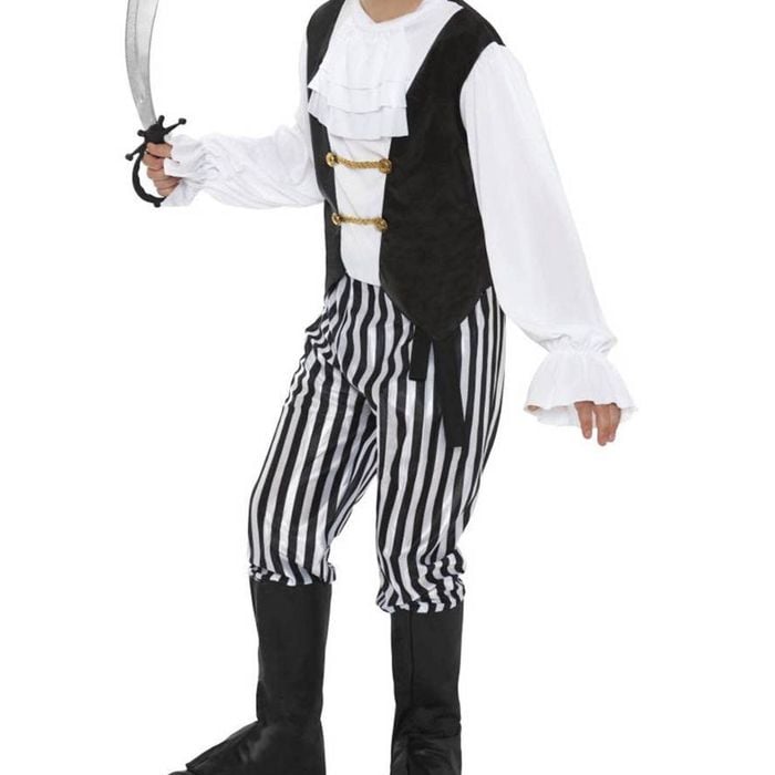 Pirate Captain Boys Fancy Dress Costume - Small