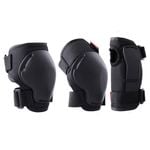 Oxelo Kid's 3pc Skate/Skateboard/Scooter Protective Gear - Black - S