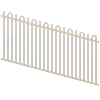 ProtectorAl 1201-2400W x 1200H Primrose Loop & Spear Top Pool Fence Panel Raked Up to 15º