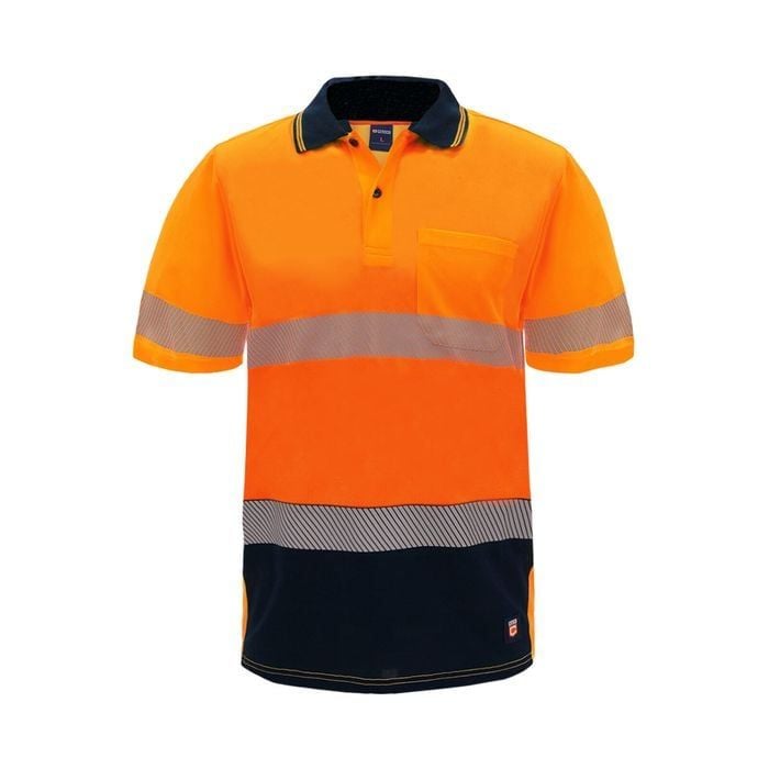 Orange Hi Vis Short Sleeve Polo - 2X-Large