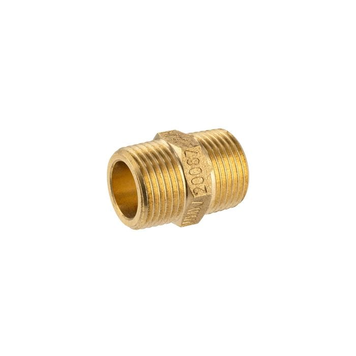 Brasshards 10mm Brass Threaded Hexagon Nipple LF