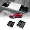 Centre Console Organizer Tray for Tesla Model Y Juniper 2025-Onwards with Black Silicone Mat