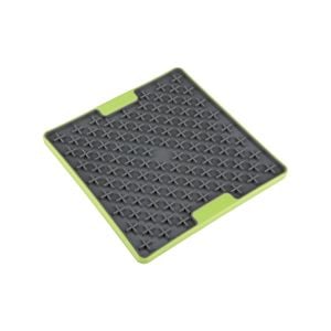 LickiMat Buddy Tuff Slow Food Bowl Anti Anxiety Licking Mat for Dogs - Green