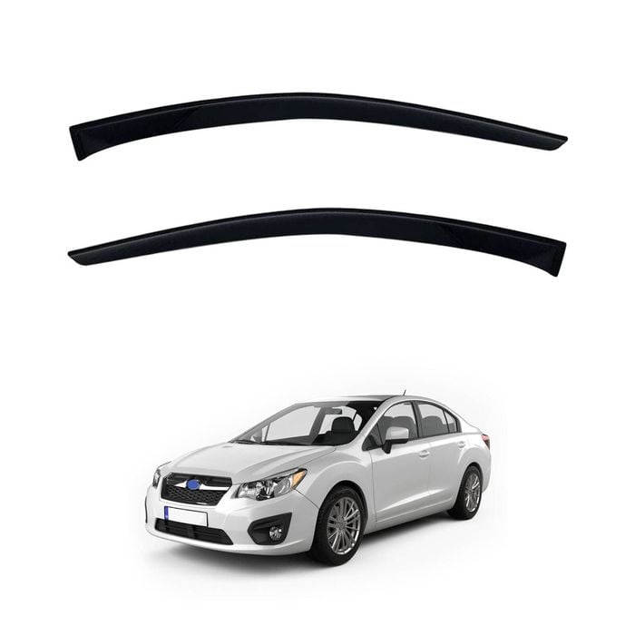AUSGO Luxury Weather Shields For Subaru Impreza G4 Sedan 2012-2016 Weathershields Window Visors Wind Deflectors
