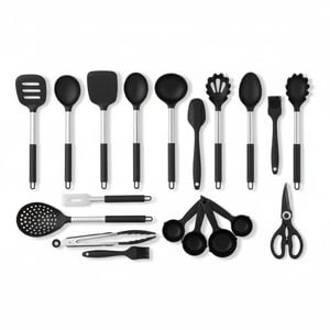 Silicone Cooking Utensils Set - Heat Resistant Kitchen Tools for Non-Stick Cookware