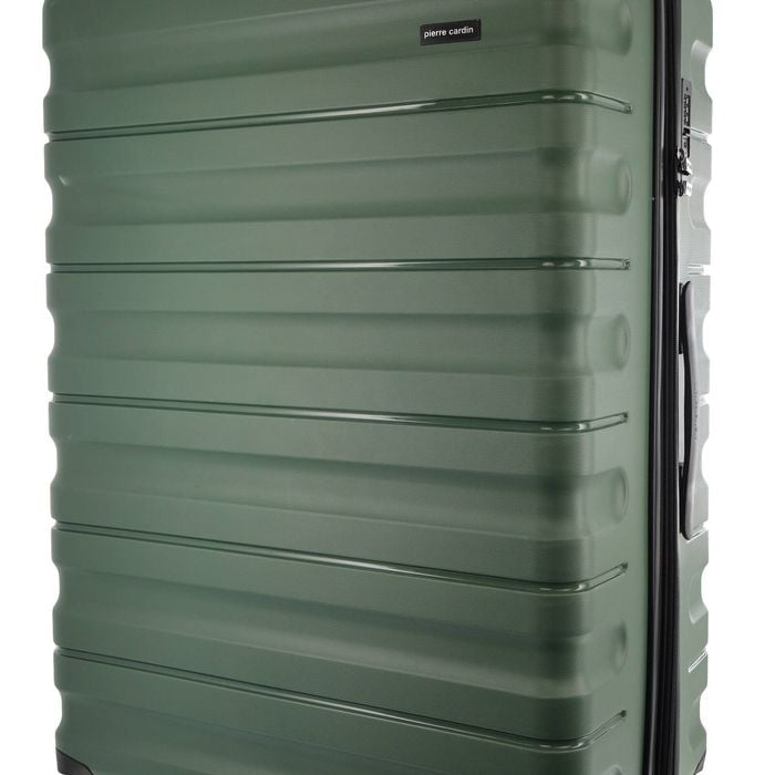 Pierre Cardin 4 Wheel Medium Hard-Shell Suitcase Travel Luggage 70cm Moss