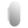 Mondella 450mm Matte White Pill Mirrored Bathroom Cabinet
