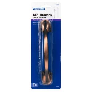 Zenith 137-183mm Florentine Bronze D Shape Heavy Duty Door Handle