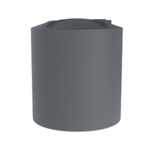 Melro Tanks 12500L Metal Grey Round Poly Water Tank