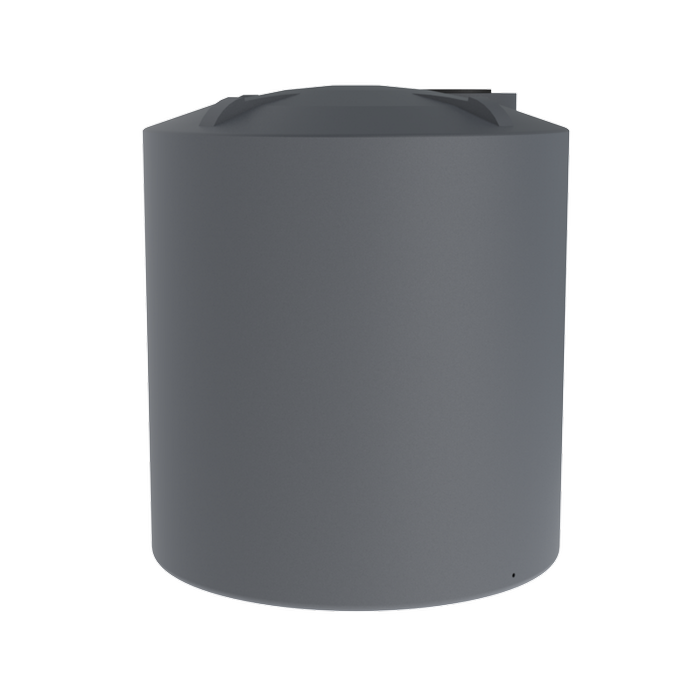 Melro Tanks 12500L Metal Grey Round Poly Water Tank