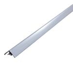Wet 2400mm Brushed Aluminium Internal Corner PVC Area Panel