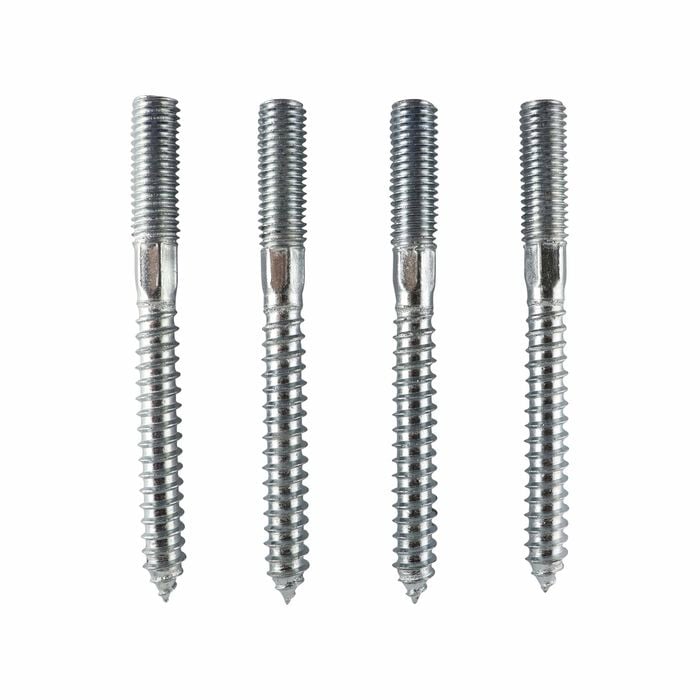 Everhang M10 x 100mm Zinc Plated Hanger Bolt - 4 Pack