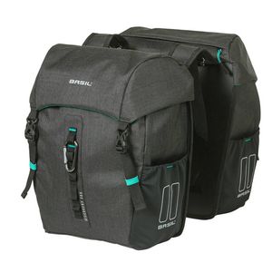 Basil Discovery Double Bag Black 18L Black