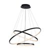 Lexi Lighting Trinity LED Pendant Light Black Large 50W Dimmable Remote