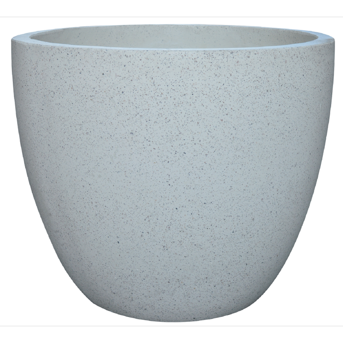 Northcote Pottery 32cm White Terrazzo Look Precinct Lite Egg Pot