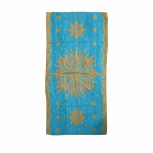 500gsm Reversible Cotton Velour Beach Towel 85 X 170 Cm Deep Aqua Sunface