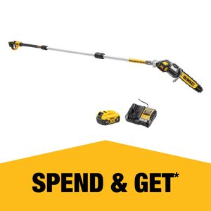 DeWALT 18V 5.0AH XR 20CM Cordless Pole Saw Kit DCMPS567P1-XE