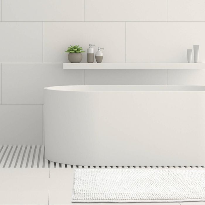 Ardor Toggle 50x80cm Bath Mat White