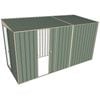 Build-a-Shed 1.5 x 3.7 x 2m Single Sliding Side Door Skillion Shed - Green