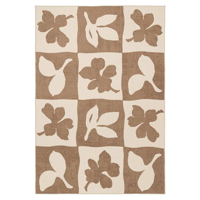 Loopsie-320cm X 230cm-perivale Printed Brown Washable Rug