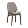 Modern Furniture ERZA 45x82cm Dining Chair - Walnut & Grey