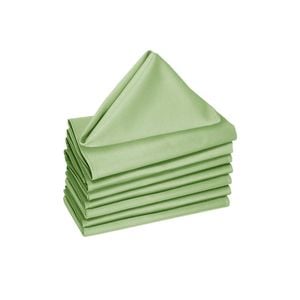 Hoydu Set of 8 Cotton OR Poly Cotton Napkins Reed Green 40 x 40 cm